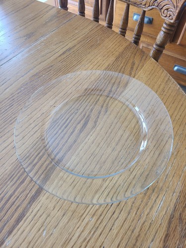 Clear glass buffet plate - glass, 10.5"